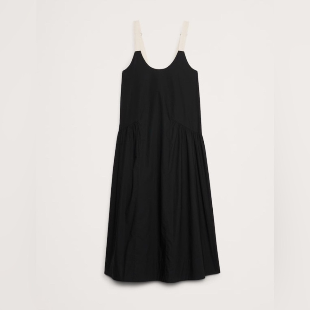 BANANA REPUBLIC COTTON POPLIN SWING MAXI DRESS - Picture 2 of 10